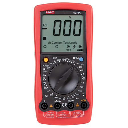 Multimetru digital UT58A, 1000 V și 20 A, afișaj 2000, Uni-T MIE0257