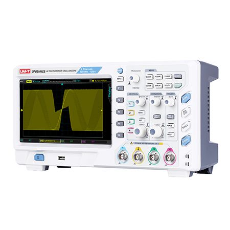 Osciloscop digital 4 canale 100 MHz, 1 GS/s, memorie 28 MPTS, display 8-inch WVGA Uni-T MIE0269