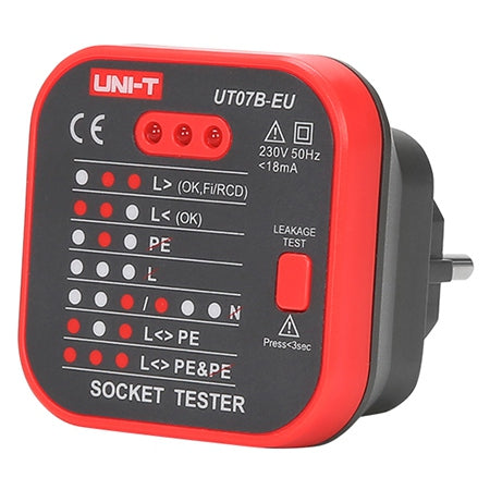 Tester rețea UT07B 230 V AC, 10 A - Uni-T MIE0271