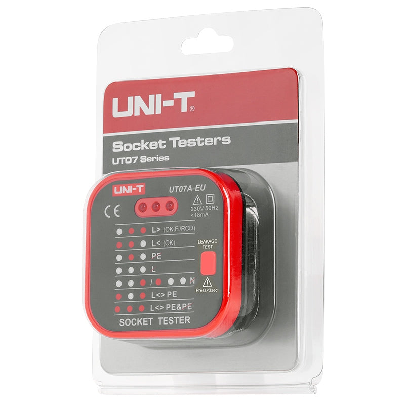 Tester rețea UT07B 230 V AC, 10 A - Uni-T MIE0271