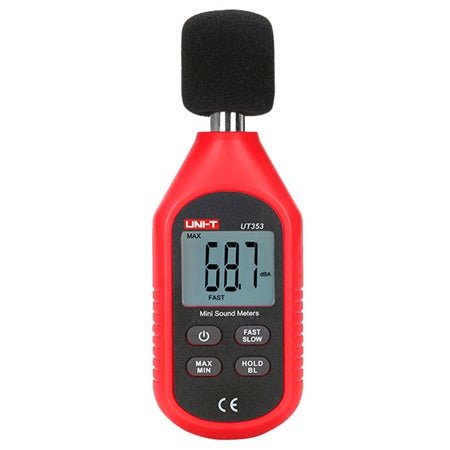 Decibelmetru UT353 cu măsurare 30-130 dB și precizie ± 1,5 dB, afișaj LCD - Uni-T MIE0286