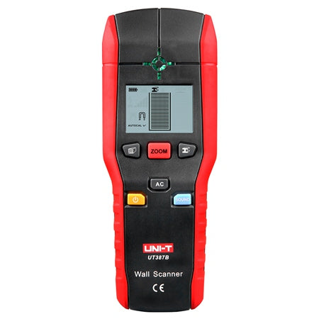 Detector de metale, tensiune și lemn UT387B, adâncime detecție metal 80 mm, lemn 20 mm Uni-T MIE0290