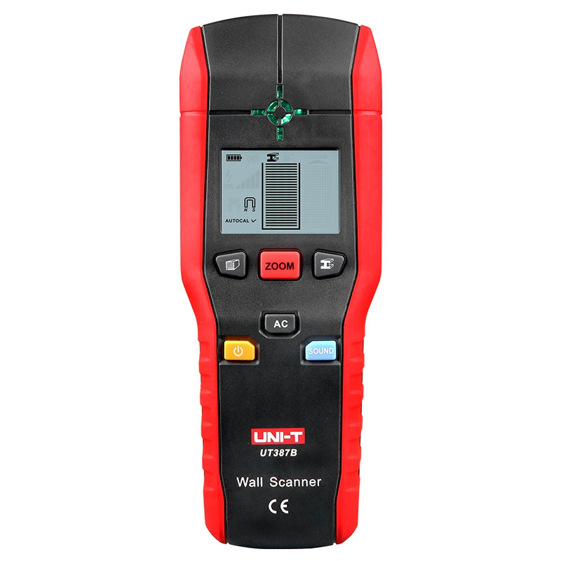 Detector de metale, tensiune și lemn UT387B, adâncime detecție metal 80 mm, lemn 20 mm Uni-T MIE0290
