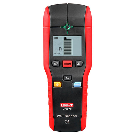 Detector de metale, tensiune și lemn UT387B, adâncime detecție metal 80 mm, lemn 20 mm Uni-T MIE0290