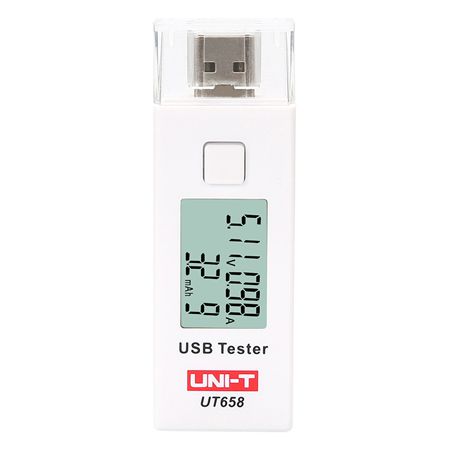 Tester mufă USB UT658 pentru măsurare tensiune 3-9 V și curent 0-3 A Uni-T MIE0291