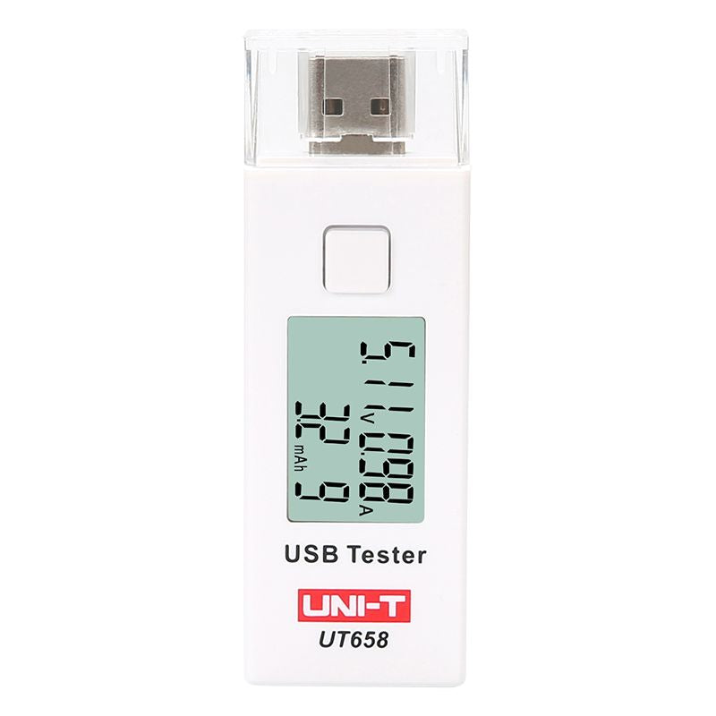 Tester mufă USB UT658 pentru măsurare tensiune 3-9 V și curent 0-3 A Uni-T MIE0291