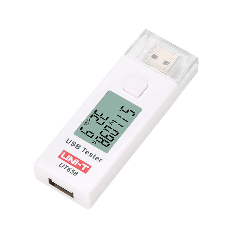 Tester mufă USB UT658 pentru măsurare tensiune 3-9 V și curent 0-3 A Uni-T MIE0291