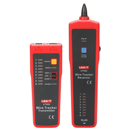 Tester continuitate cablu UT682 cu transmițător și receptor Uni-T MIE0292