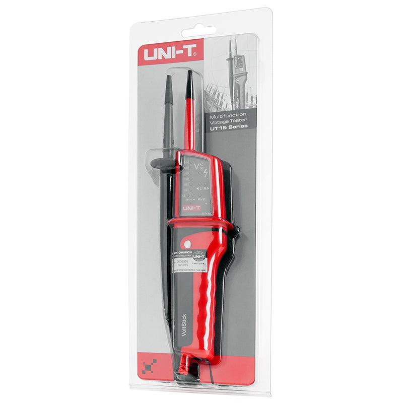 Tester tensiune UT15B, măsurare AC/DC 0-690 V și test RCD, IP65 Uni-T MIE0293