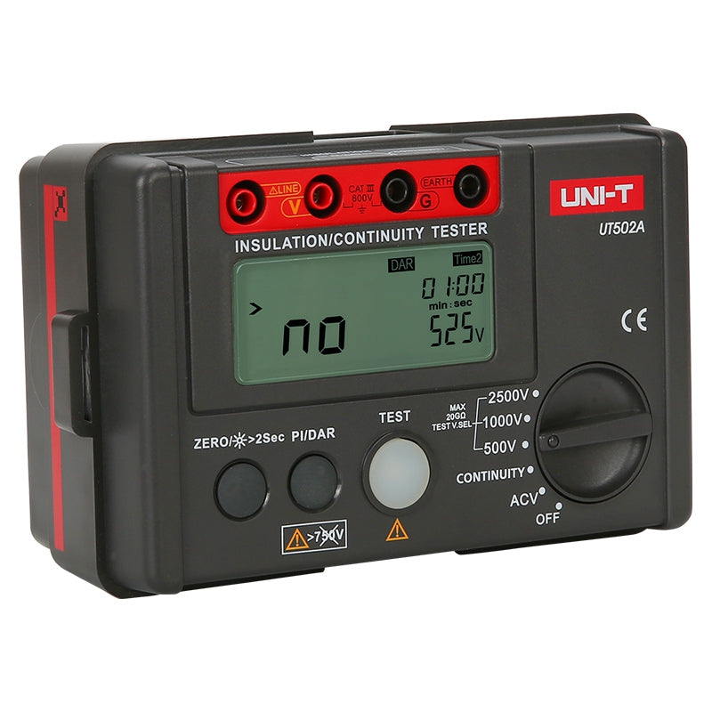 Multimetru pentru rezistență de izolație UT502A, 2500 V - Uni-T MIE0294