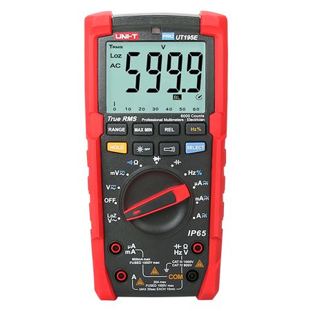 Multimetru universal UT195E True RMS 1000 V AC/DC 20 A afișare 6000 - Uni-T MIE0295