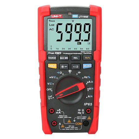 Multimetru universal UT195E True RMS 1000 V AC/DC 20 A afișare 6000 - Uni-T MIE0295
