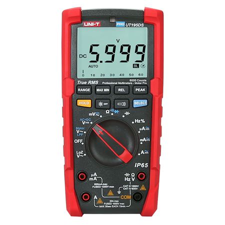 Multimetru universal UT195DS True RMS, ecran dublu, 6000 afișări - Uni-T MIE0297