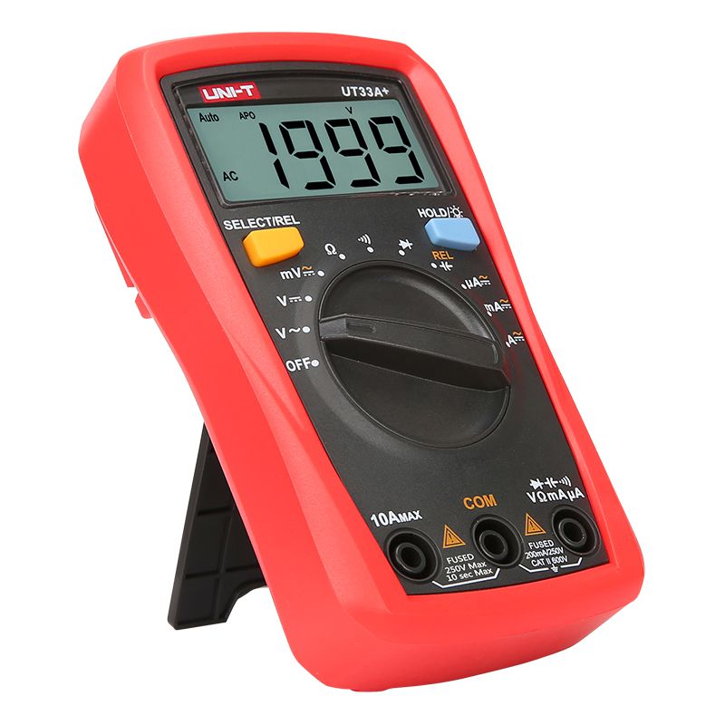 Multimetru digital UT33A+ cu afișaj 1999, măsurare 10 A și capacitate 2 mF Uni-T MIE0325