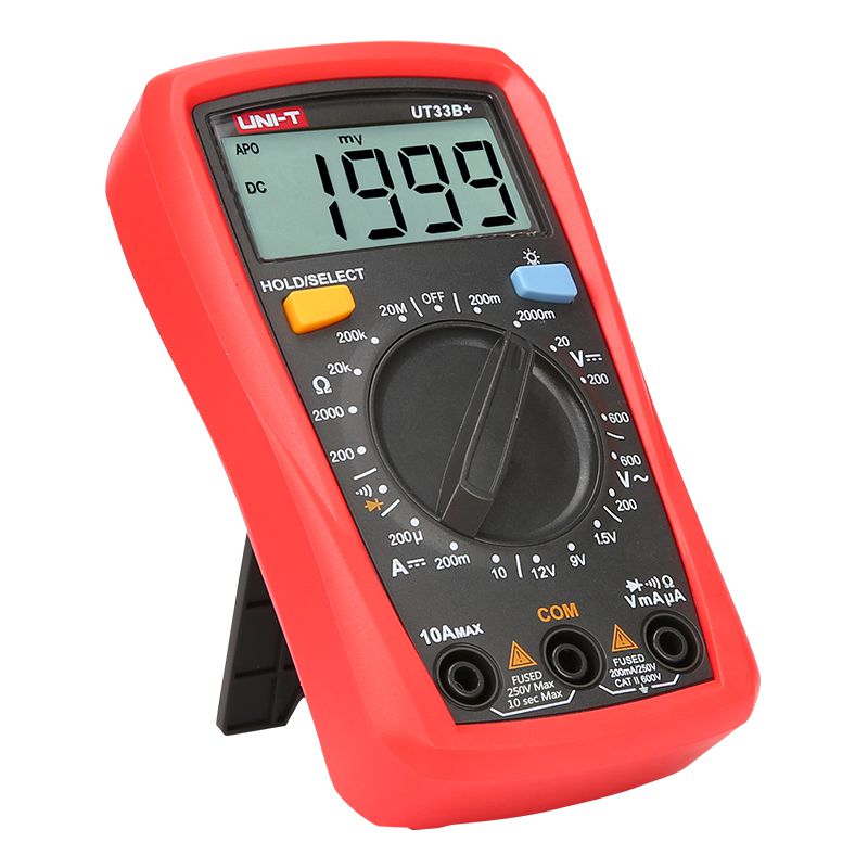 Multimetru digital UT33B+ pentru începători, test baterie, 10 A, afișaj 1999 - Uni-T MIE0326