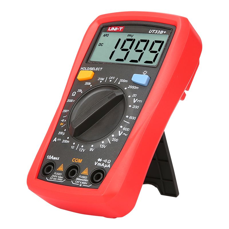 Multimetru digital UT33B+ pentru începători, test baterie, 10 A, afișaj 1999 - Uni-T MIE0326