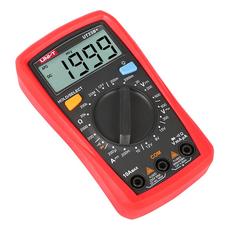 Multimetru digital UT33B+ pentru începători, test baterie, 10 A, afișaj 1999 - Uni-T MIE0326
