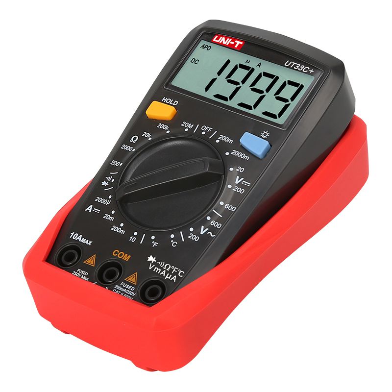 Multimetru digital UT33C+ cu măsurare temperatură, curent 10 A, afișaj 1999 - Uni-T MIE0327