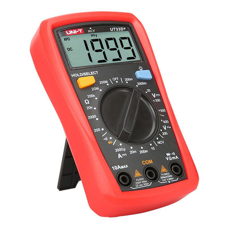 Multimetru digital UT33D+ NCV, 600 V AC, 10 A DC, afișaj 1999 - Uni-T MIE0328