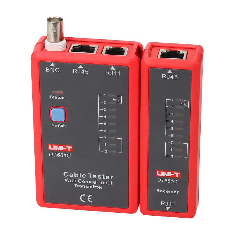 Tester cabluri UT681C pentru RJ45, RJ11 și BNC Uni-T MIE0345