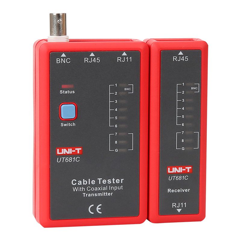 Tester cabluri UT681C pentru RJ45, RJ11 și BNC Uni-T MIE0345