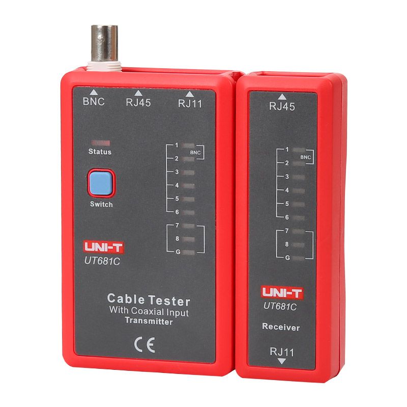 Tester cabluri UT681C pentru RJ45, RJ11 și BNC Uni-T MIE0345