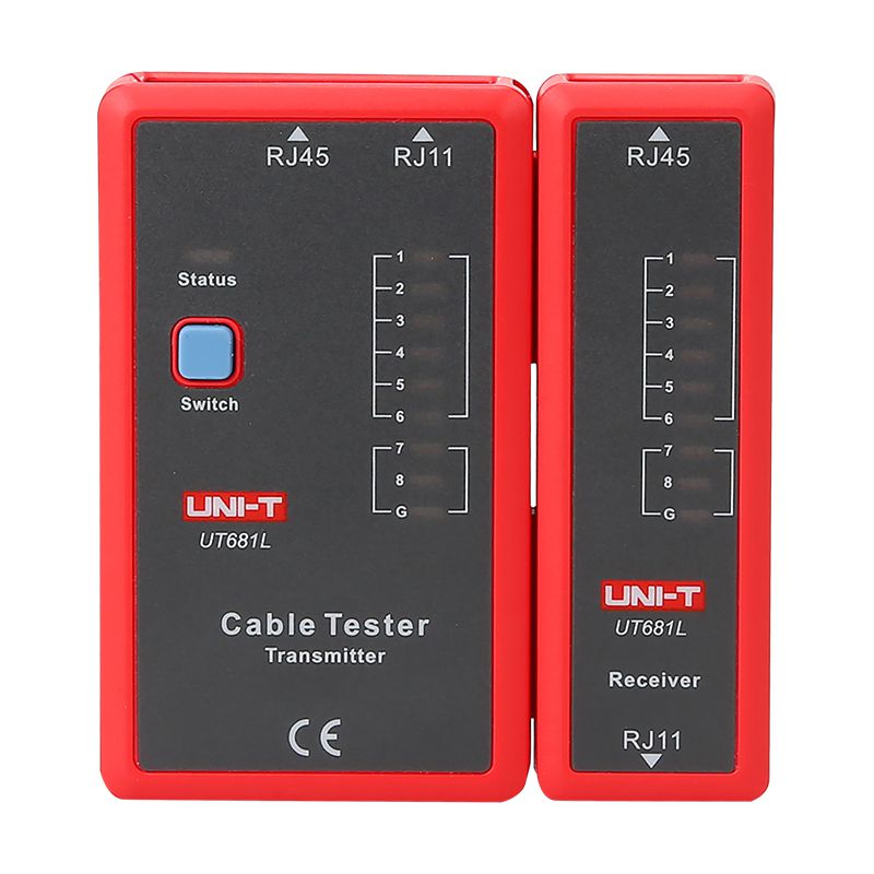 Tester cabluri UT681L pentru RJ45 și RJ11 cu transmițător și receptor Uni-T MIE0346
