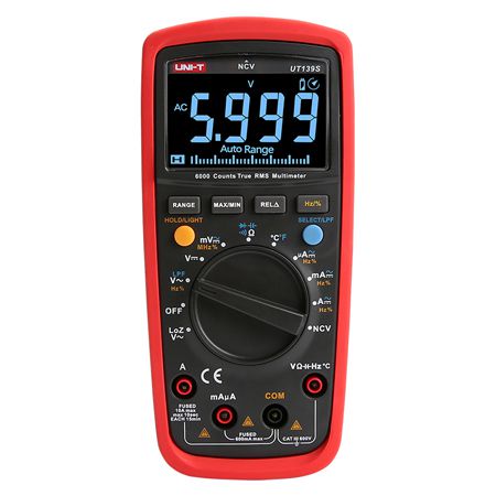 Multimetru digital UT139S True RMS, 600 V AC/DC, 10 A, 6000 citiri - Uni-T MIE0361