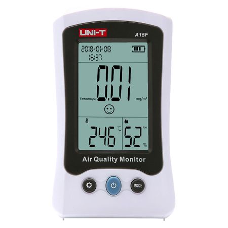 Aparat pentru măsurarea calității aerului A15F, măsoară HCHO, baterie 1300 mAh Uni-T MIE0364