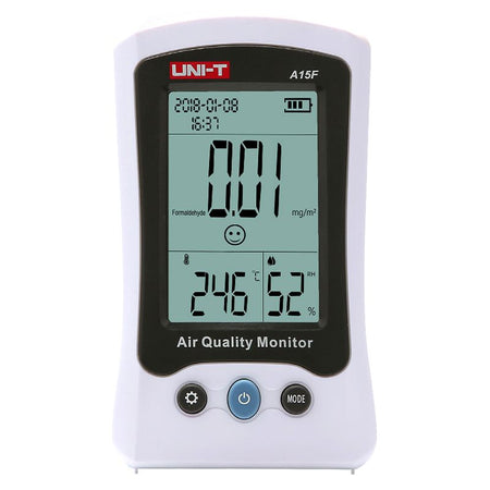 Aparat pentru măsurarea calității aerului A15F, măsoară HCHO, baterie 1300 mAh Uni-T MIE0364
