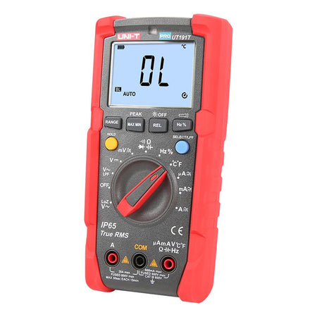 Multimetru digital UT191T cu True RMS, CAT III 600 V și IP65, măsurare temperatură - Uni-T MIE0369