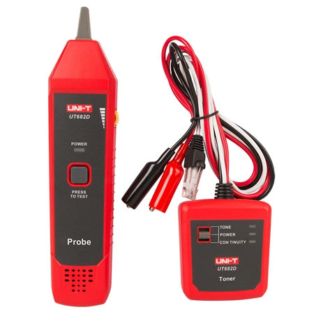 Tester cablu UT682D pentru Ethernet, telefon și alimentare, transmițător și receptor Uni-T MIE0374