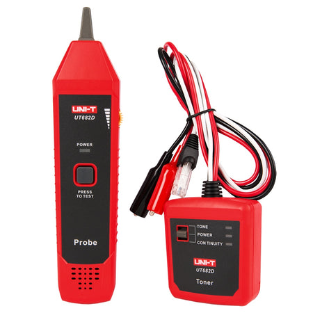 Tester cablu UT682D pentru Ethernet, telefon și alimentare, transmițător și receptor Uni-T MIE0374