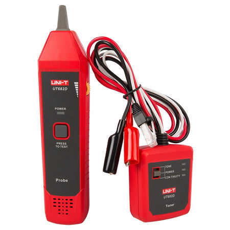 Tester cablu UT682D pentru Ethernet, telefon și alimentare, transmițător și receptor Uni-T MIE0374