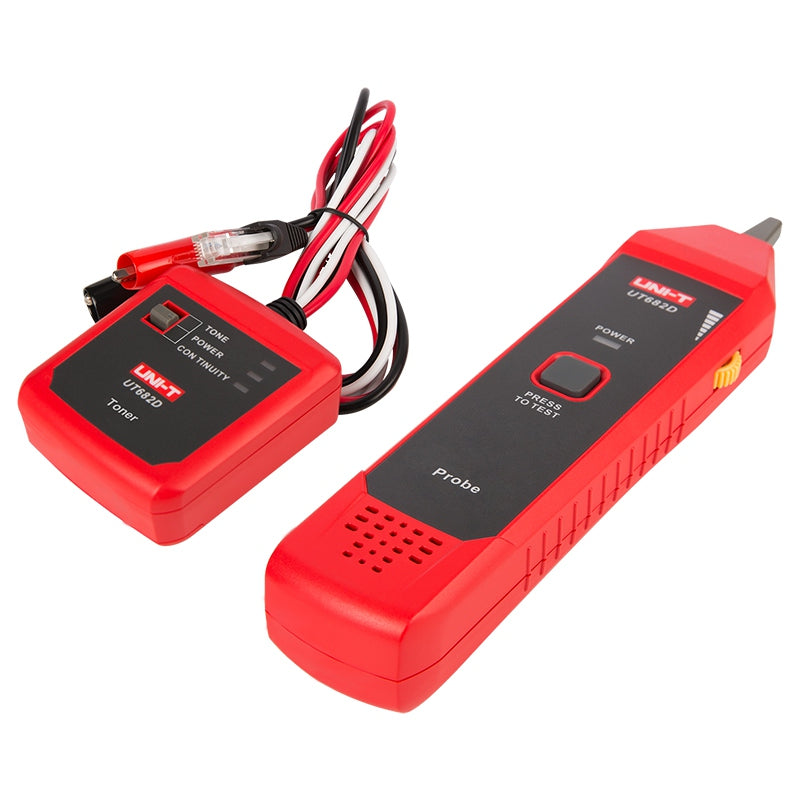 Tester cablu UT682D pentru Ethernet, telefon și alimentare, transmițător și receptor Uni-T MIE0374
