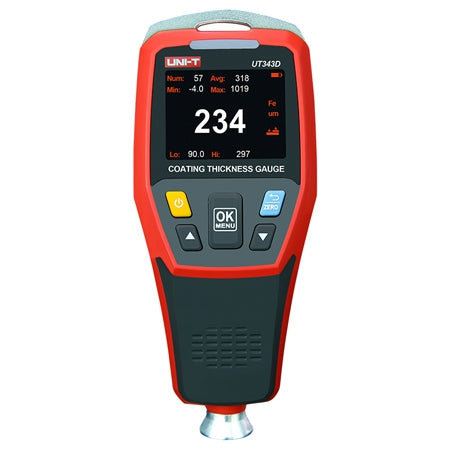 Tester măsurare grosime vopsea UT343D, interval 0 ~ 1250 um, memorie 500 măsurători Uni-T MIE0375
