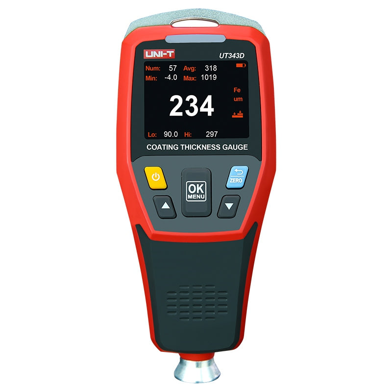 Tester măsurare grosime vopsea UT343D, interval 0 ~ 1250 um, memorie 500 măsurători Uni-T MIE0375