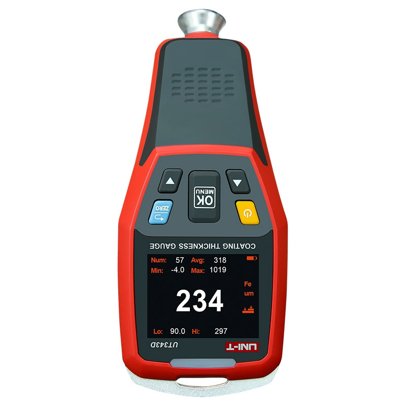 Tester măsurare grosime vopsea UT343D, interval 0 ~ 1250 um, memorie 500 măsurători Uni-T MIE0375