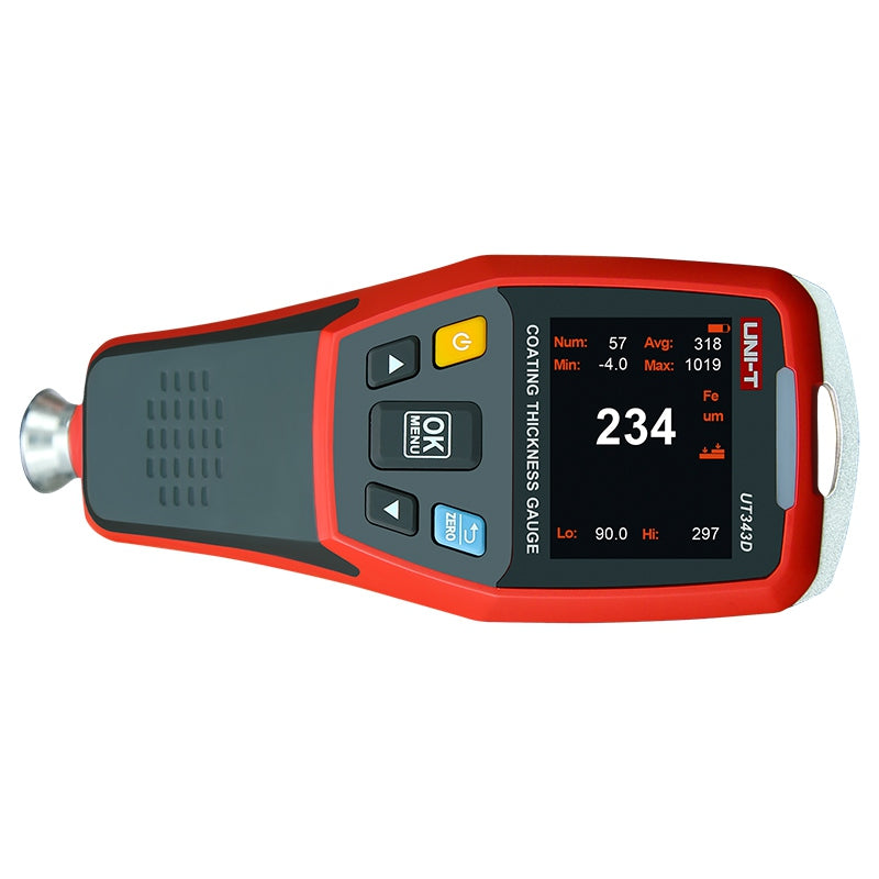 Tester măsurare grosime vopsea UT343D, interval 0 ~ 1250 um, memorie 500 măsurători Uni-T MIE0375