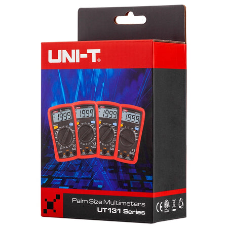 Multimetru digital UT131A cu citire 2000 și ecran LCD iluminat 134 × 77 × 47 mm Uni-T MIE0379