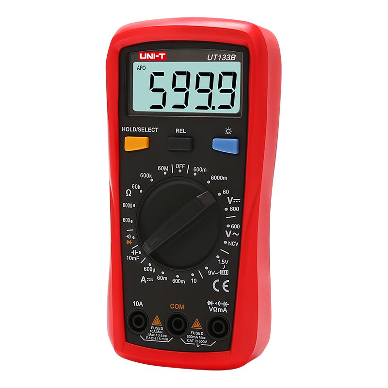 Multimetru digital UT133B, măsurare V/A/Ω, NCV, afișaj LCD, 155 × 76,5 × 49 mm - Uni-T MIE0383