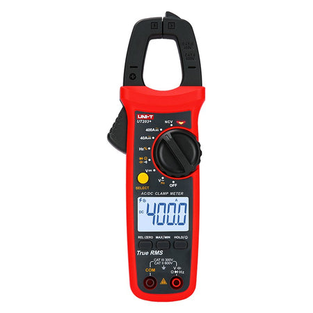 Clampmetru UT203+ cu măsurare 400 A, True-RMS și 600 V, fălci 28 mm Uni-T MIE0402