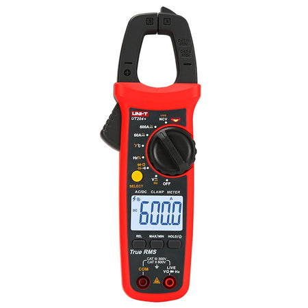 Clampmetru digital UT204+ True RMS 60/600 A, diametru max. cablu 28 mm Uni-T MIE0403