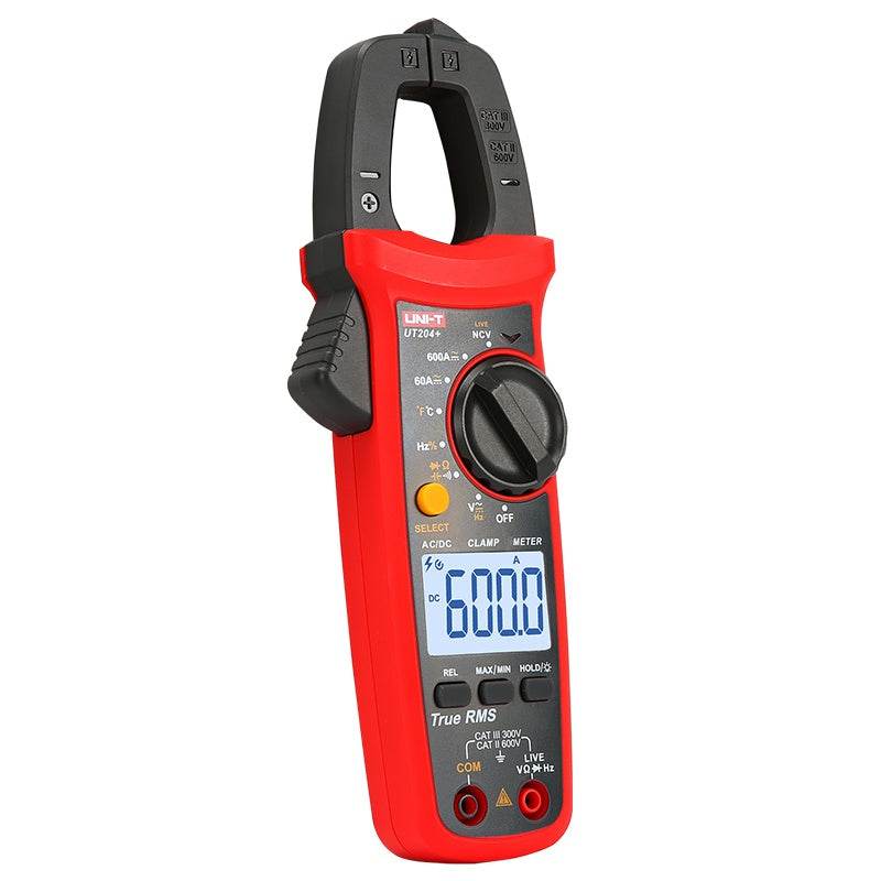 Clampmetru digital UT204+ True RMS 60/600 A, diametru max. cablu 28 mm Uni-T MIE0403