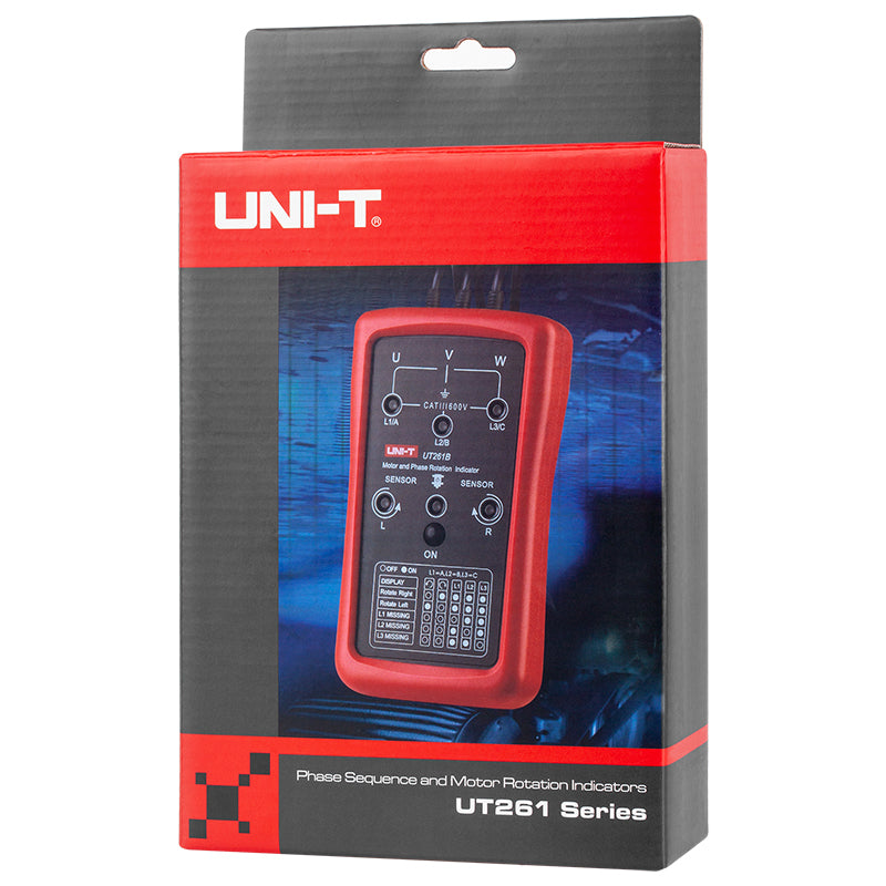 Multimetru secvență fază UT261B pentru 90 ~ 600 V și 15 ~ 400 Hz Uni-T MIE0414