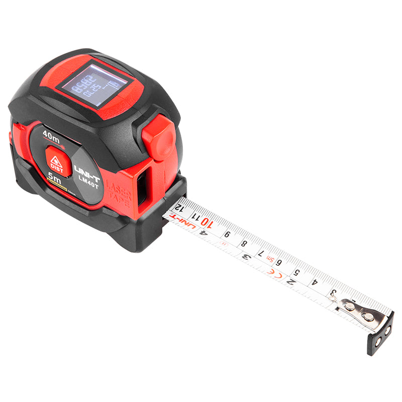 Telemetru LM40T cu domeniu 40 m și precizie ± 2 mm, afișaj 1,2 inch Uni-T MIE0416