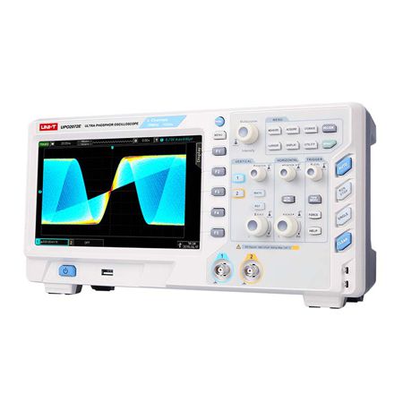 Osciloscop UPO2072E cu bandă 70 MHz, 2 canale și rata 1 GS/s, ecran 8 inci - Uni-T MIE0420