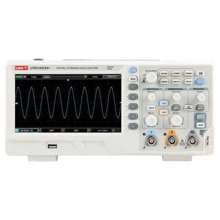 Osciloscop digital 2 canale 100 MHz UTD2102CEX+ cu 1 GS/s și memorie 64 kpts, afișaj 7" Uni-T MIE0442