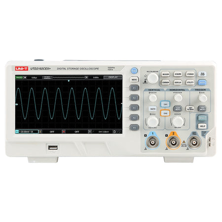 Osciloscop digital 2 canale 100 MHz UTD2102CEX+ cu 1 GS/s și memorie 64 kpts, afișaj 7" Uni-T MIE0442
