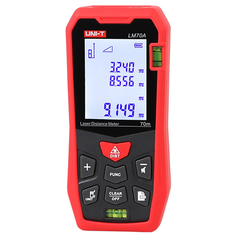 Telemetru digital LM70A cu rază 70 m și precizie ± (2 mm + 5 x 10 ^ (- 5) D) Uni-T MIE0447